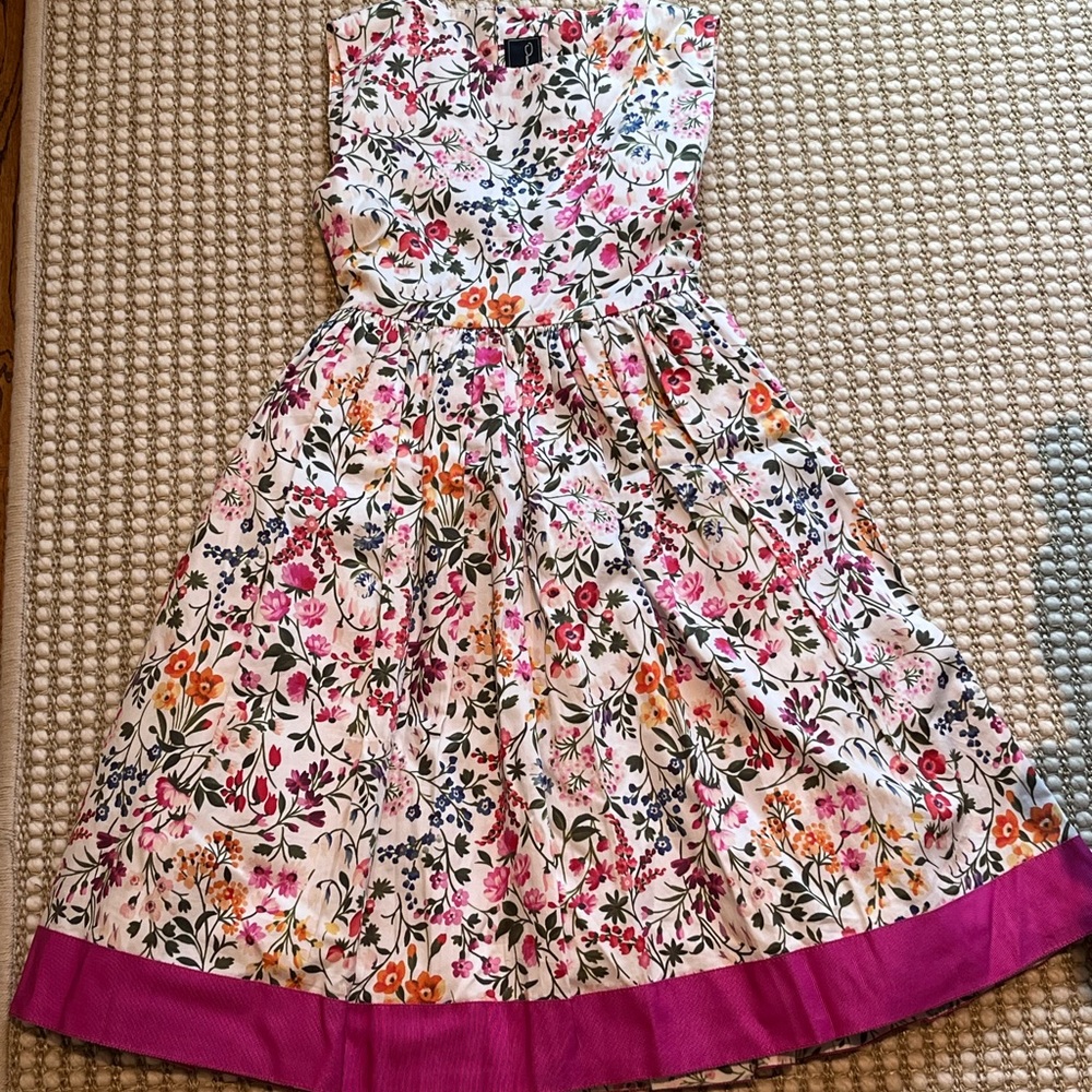 Oscar de la Renta Girls Floral Dress 6Y